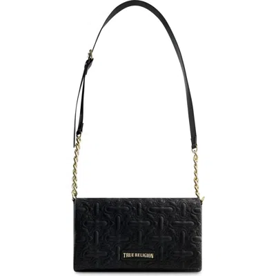 True Religion Quilted Horseshoe Flap Bag