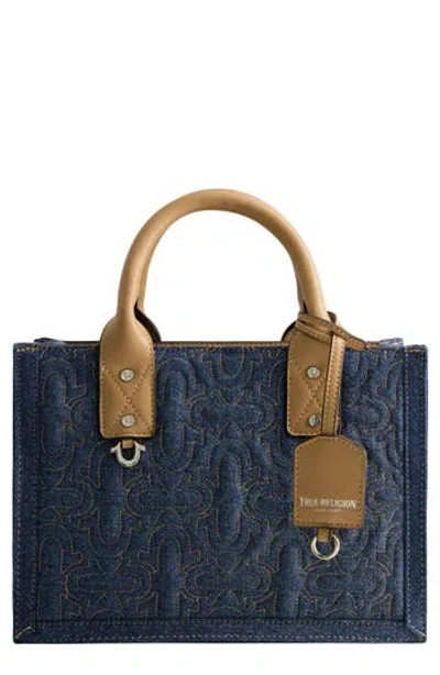 True Religion Quilted Horseshoe Tote Bag