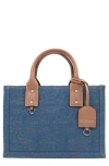 True Religion Quilted Horseshoe Tote Bag In Blue