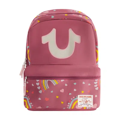True Religion Rainbow Backpack In Pink