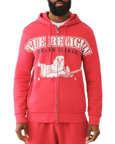 True Religion Raw Overt Cotton Blend Logo Print Regular-fit Full-zip ...