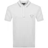 True Religion Relaxed Embroidered Polo White In White