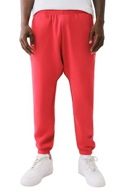 True Religion Relaxed Icon Sweatpants In Trv Red