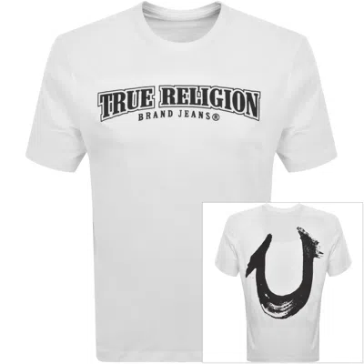 True Religion Man T-shirt White Size M Cotton