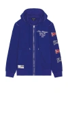 True Religion Reverse Terry Zip Up Hoodie