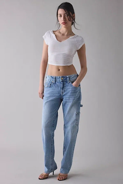 True Religion Ricki Big T Relaxed Carpenter Jean In Honey Glaze, Women's At Urban Outfitters