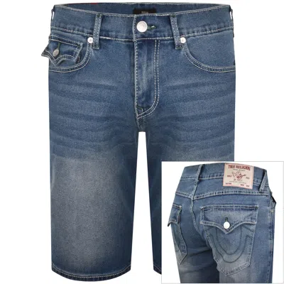 True Religion Ricky Big T Flap Light Blue Shorts