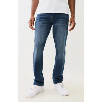 True Religion Ricky Big T Flap Straight Leg Jeans In Dark Shivering