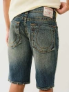 True Religion Ricky Big T Oversized Horseshoe Short In Blue