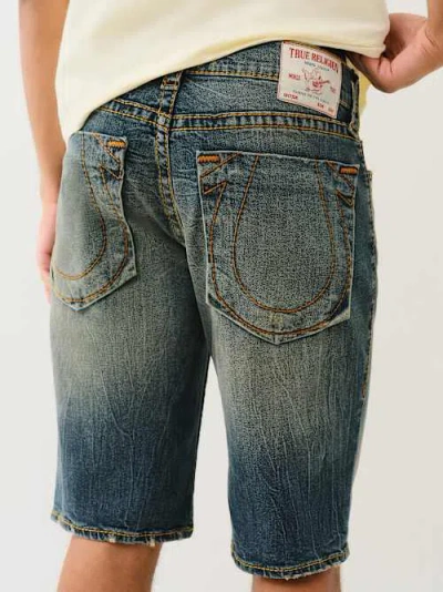 True Religion Ricky Big T Oversized Horseshoe Short
