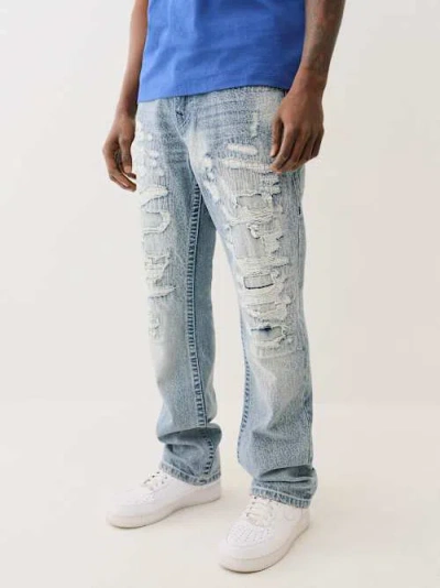 True Religion Ricky Distressed Flap Straight Jean