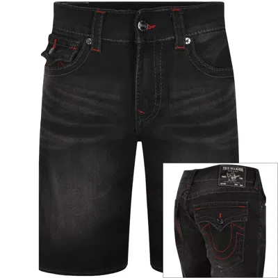 True Religion Ricky Flap Big T Shorts Grey In Black