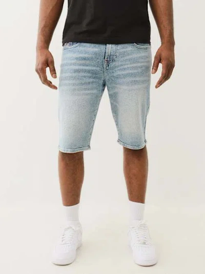 True Religion Ricky Flap Jean Short In Blue