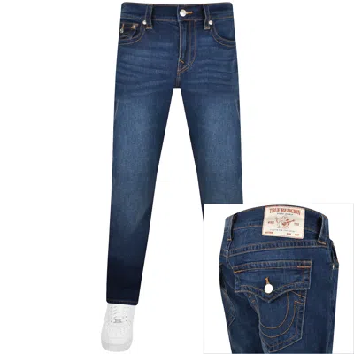 True Religion Ricky Flap Jeans Dark Wash Blue