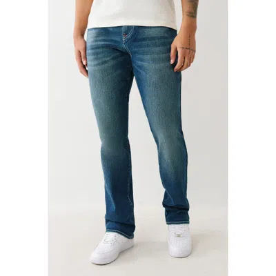 True Religion Ricky Flap Pocket Straight Leg Jeans In Blue