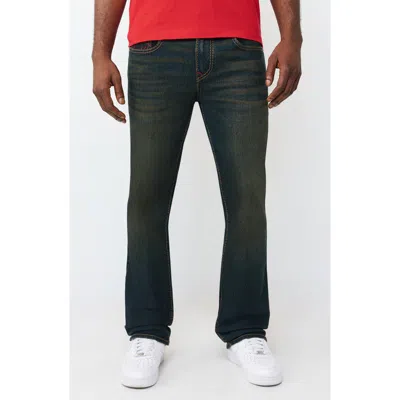 True Religion Ricky Flap Pocket Straight Leg Jeans In Dark Eclipse Wash