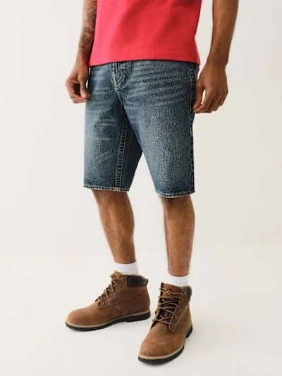 True Religion Ricky Flap Short In Blue