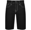 True Religion Ricky Flap Shorts Black In Black