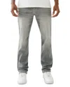 True Religion Ricky Flap Straight Fit Jeans In Chalk Gray In Chalk Grey