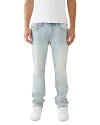True Religion Mens Drover Light Wash Rocco Faded-wash Straight-leg Slim-fit Stretch-denim Jeans In Kolari Light Wash