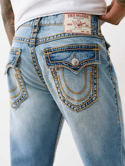 True Religion Ricky Rope Stitch Straight Jean