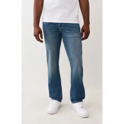 True Religion Ricky Straight Leg Jeans In Blue