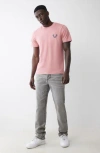 True Religion Ricky Flap Straight Fit Jeans In Chalk Gray In Gray