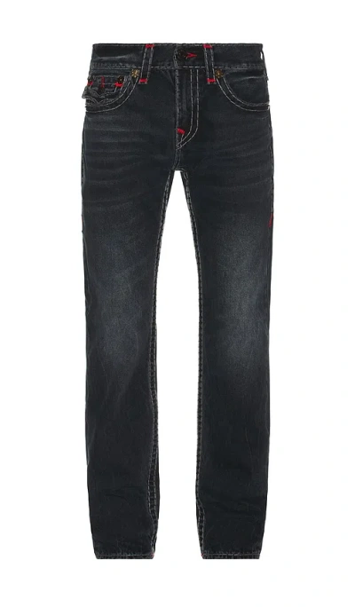 True Religion Ricky Super T Flap Jeans In Black