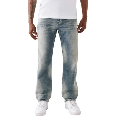 True Religion Ricky Super T Flap Staight Jeans In Blue