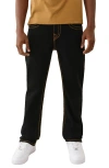 True Religion Ricky Super T Straight Fit Jeans In 2sb Black In Black