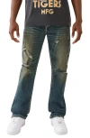 True Religion Ricky Super T Flap Straight Leg Jeans In Multi