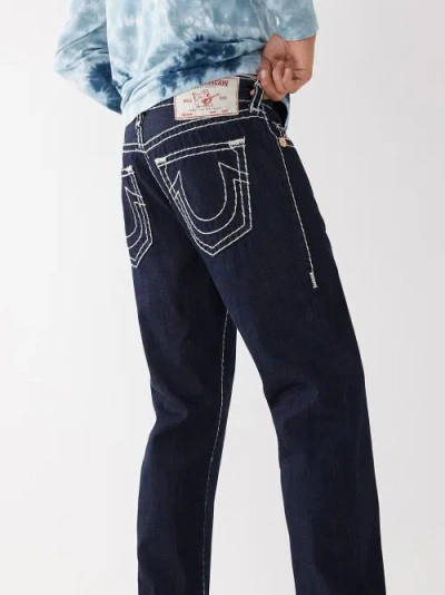 True Religion Ricky Super T Stitch Straight Jean In Black