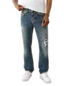 True Religion Ricky Super T Straight Fit Jeans In Dark Dusty In Blue