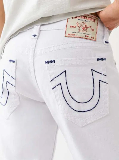 True Religion Ricky Super T Straight Jean 34 In White