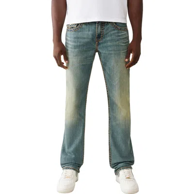 True Religion Ricky Super-t Straight Leg Jeans In Blue