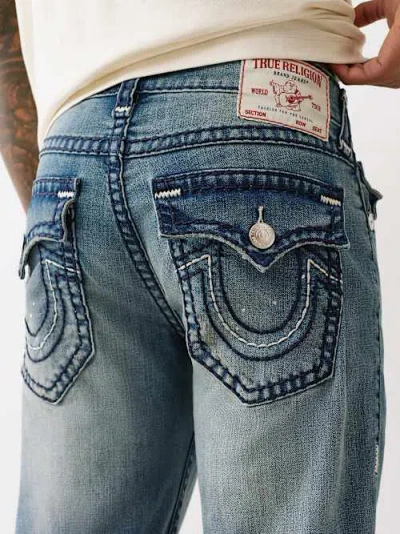 True Religion Ricky Super T Triple Horseshoe Straight Jean