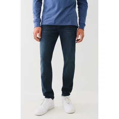 True Religion Rocco Flap Skinny Leg Jeans In Dark Scorched Wash