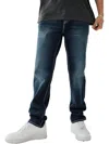TRUE RELIGION ROCCO MENS RELAXED DARK WASH SKINNY JEANS