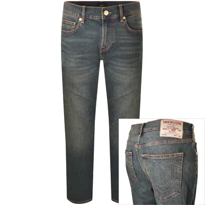 True Religion Rocco Mid Wash Skinny Jeans Blue