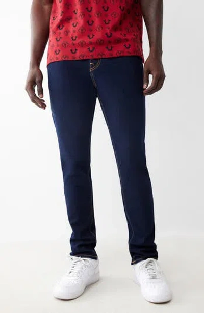 True Religion Rocco Skinny Jeans In Rinsed Indigo