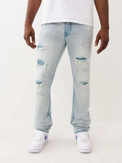 True Religion Rocco Stacked Big T Skinny Jean In Blue