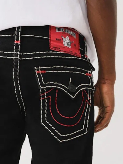 True Religion Rocco Super T Flap Skinny Jean 30" In Black