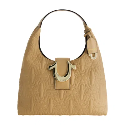 True Religion S Quilted Horseshoe Medium Hobo In Brown