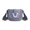 True Religion Saddle Bag With Gold Hardware In Blue