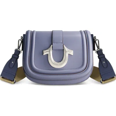 True Religion Saddle Bag With Gold Hardware In Blue
