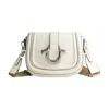 True Religion Saddle Bag With Gold Hardware In White