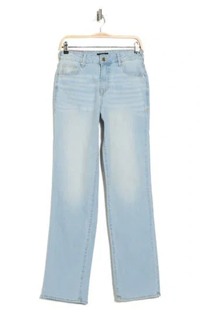 True Religion Sarah High Waist Straight Jeans In Blue
