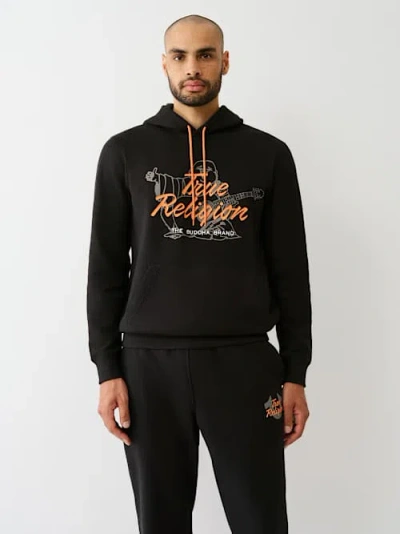 True Religion Script Logo Buddha Hoodie