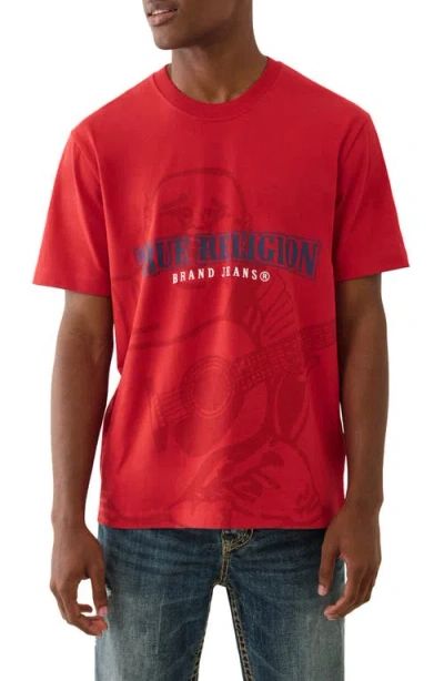 TRUE RELIGION TRUE RELIGION SHADOW LOGO COTTON GRAPHIC T-SHIRT