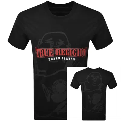 True Religion Shadow Logo T Shirt Black